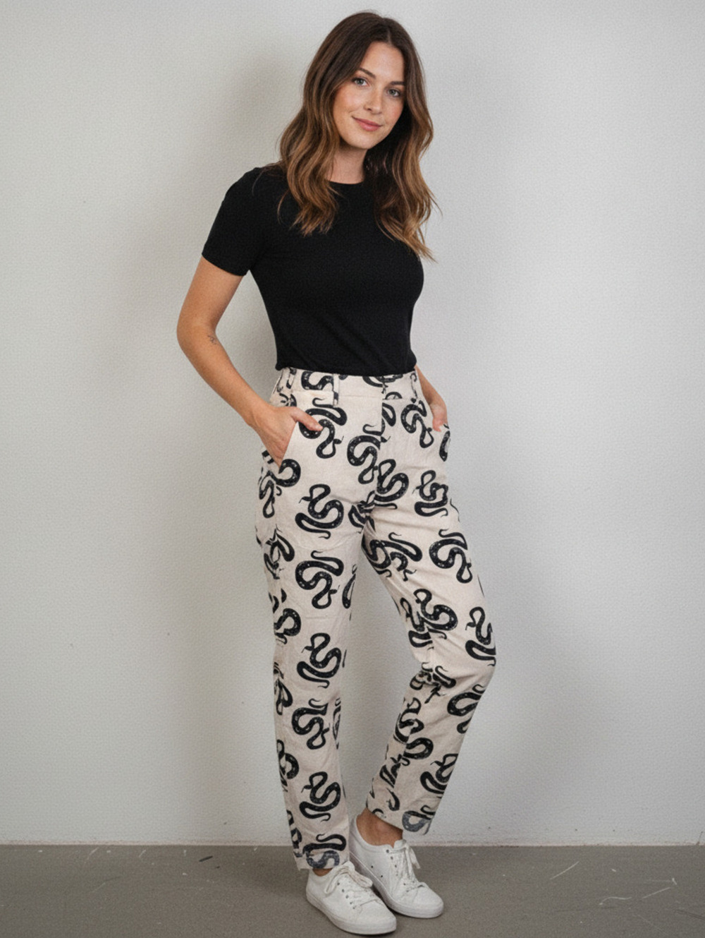 NWT Cotton Serpent Snake Shekou Small Boho Pants